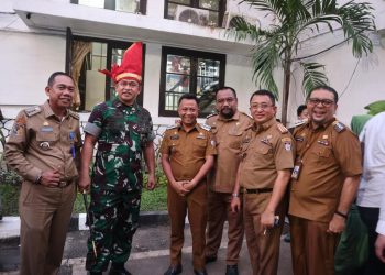 Sambut Kunjungan KASAD, Camat Tallo Dampingi Wali Kota Makassar