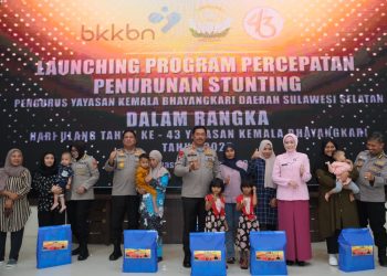Kapolda Sulsel Launching Program Percepatan Penurunan Stunting Polda Sulsel