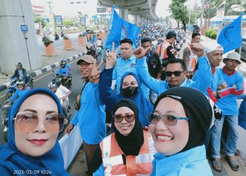 Demo Buruh di Depan Kantor DPRD Makassar, Cabut Perpu Nomor 2/2022 Tentang Cipta Kerja