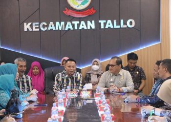 Pemerintah Kecamatan Tallo Terima Kunjungan Camat Polewali