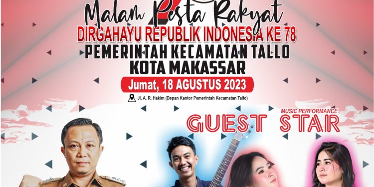 Malam Pesta Rakyat di Kecamatan Tallo Bakal Berlangsung Dahsyat 