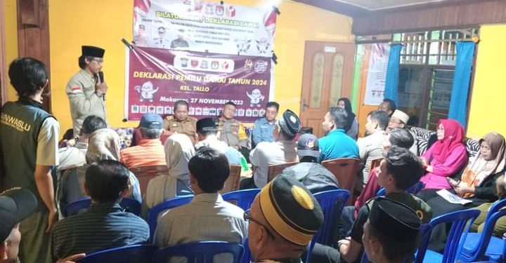 Lurah Tallo Melaksanakan Silaturahmi dan Deklarasi Pemilu Damai Tahun 2024