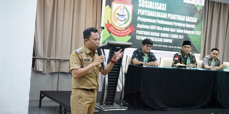 Camat Tallo Menjadi Narasumber Kegiatan Sosialisasi Perda No 4 Tahun 2011 Tentang Pengelolaan Sampah