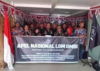 LSM GMBI Distrik Makassar Deklarasikan Dukungan Pemilu Damai 2024