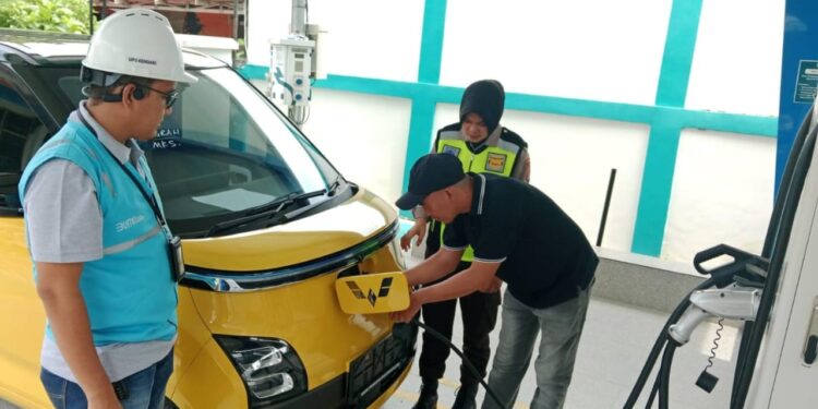 Penggunaan SPKLU di Sulselrabar Catatkan Kenaikan Tiga Kali Lipat Selama Periode Mudik Idul Fitri 1445 H