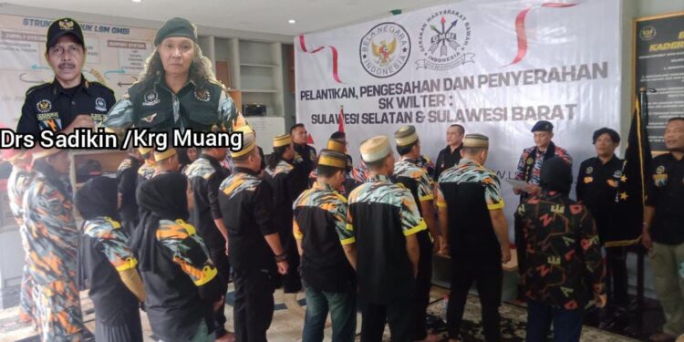 Ketua LSM GMBI Wilter Sul-Sel Baru Karaeng Muang Resmi Dilantik