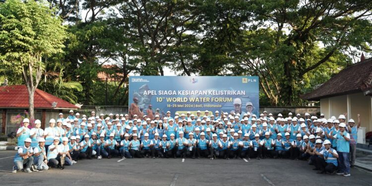 PLN Gelar Apel Siaga Kelistrikan, Pastikan Keandalan Pelayanan KTT WWF 2024 di Bali