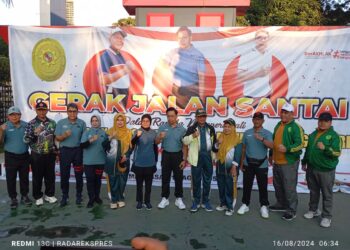 Peringati HUT Mahkamah Agung RI Ke – 79, Pengadilan Negeri Makassar Menggelar Acara Jalan Santai