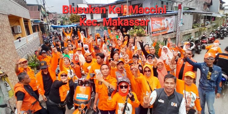 Kampanye Blusukan, Warga: Hanya INIMI DIA yang Mampu Memajukan Makassar dan Sulsel