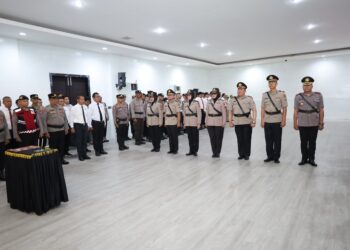 Polrestabes Makassar Lakukan Sertijab, Sejumlah Pejabat Utama dan Kapolsek Alami Rotasi Jabatan