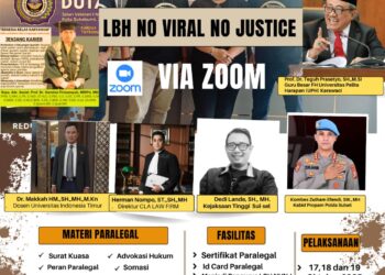 Peserta Pendidikan Paralegal dari Berbagai Daerah Antusias Ikuti Materi Etika dan Disiplin oleh Propam Polda Sulsel