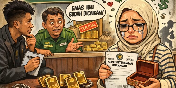 Surat Gadai Dilaporkan Hilang, Tapi Emas Nasabah Justru Ditebus Orang Lain di Pegadaian Borong Raya