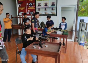 AMSC Buat Gebrakan Baru: Latih Pemula Air Rifle di Lapbak Divisi Arhanud Korpasgat