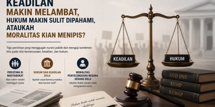 Apakah Keadilan Makin Melambat, Hukum Makin Sulit Dipahami, ataukah Moralitas Kian Menipis?