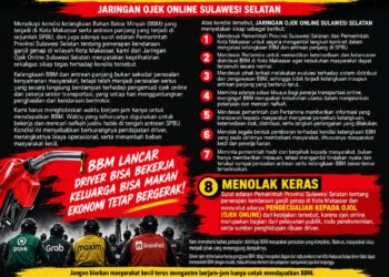 Ojek Online Sulsel Akan Gelar Aksi, Soroti Kelangkaan BBM dan Antrean Panjang di SPBU Makassar